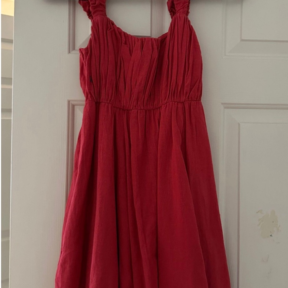 Abercrombie Red Sleeveless Dress